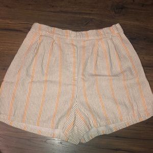 Yellow striped shorts from Target